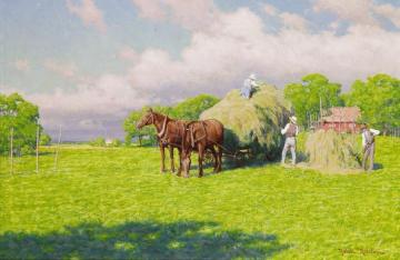 Last batch of hay Artwork by Johan Krouthén