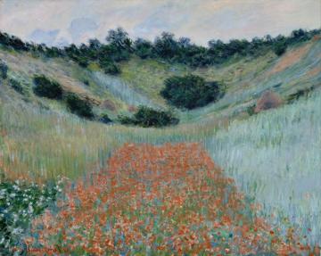 Poppy Field In A Hollow Near Giverny Artwork by Claude Oscar Monet