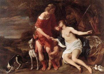 Venus and Adonis Artwork by Ferdinand Bol