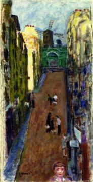 The rue Tholozé and the Moulin de la Galette Artwork by Pierre Bonnard