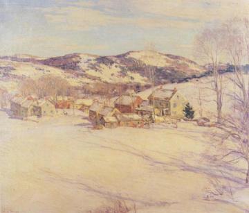 Late Afternoon, March Artwork by Willard Leroy Metcalf