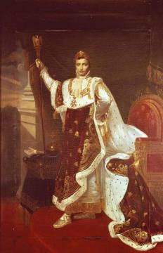 Portrait of Napoleon I in Coronation Robes Artwork by Robert Lefevre