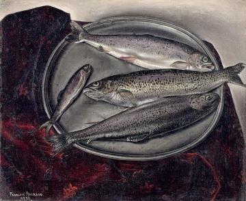The Rainbow Trout Artwork by Francois Emile Barraud