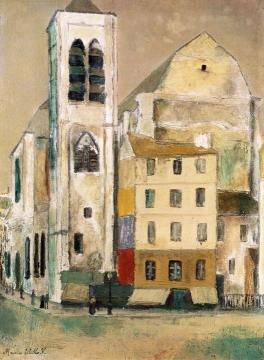 Eglise du St. Nicolas du Chardonnet Artwork by Maurice Utrillo