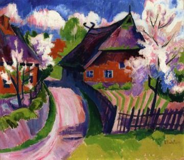 Springtime Artwork by Hermann Max Pechstein