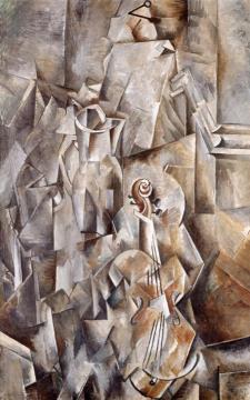 Pitcher And Violin Artwork by Georges Braque