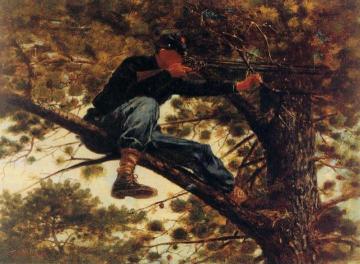 The Sharpshooter On Picket Duty Artwork by Winslow Homer