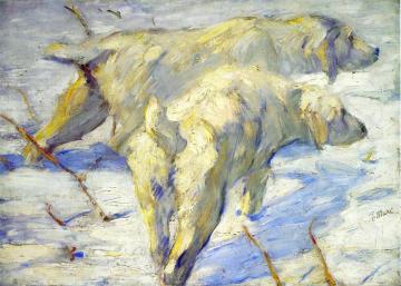Siberian Sheepdogs Artwork by Franz Marc