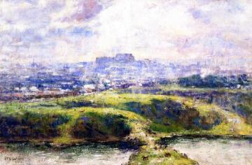 Looking Towards Richmond Hill Artwork by Frederick McCubbin