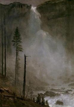 Nevada Falls Artwork by Albert Bierstadt