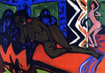 Milly Asleep Artwork by Ernst Ludwig Kirchner
