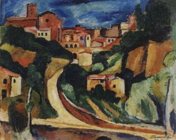 Siena Artwork by Pyotr Konchalovsky