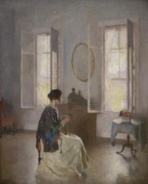 The Open Window Artwork by Frank Weston Benson