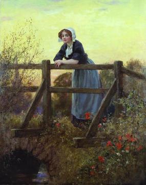 A Pensive Moment Artwork by Henry John Yeend King