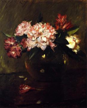 Peonies Artwork by William Merritt Chase
