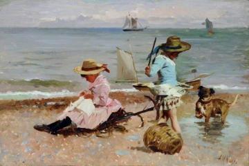 Children at Play Artwork by Alexander Mark Rossi