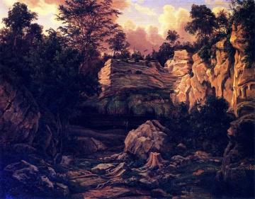 West Cave On The Pedernales Artwork by Herman Lungkwitz
