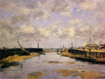 Trouville, the Jettys, Low Tide Artwork by Eugène-Louis Boudin