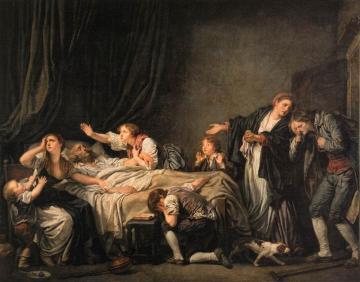 The Father's Curse: The Son Punished Artwork by Jean-Baptiste Greuze