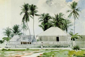 Cabins, Nassau Artwork by Winslow Homer