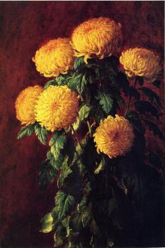 Chrysanthemums Artwork by John Ross Key