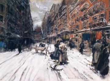 Cross Streets Of New York Artwork by Everett Shinn
