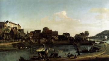 Pirna Seen from the Harbour Town Artwork by Bernardo Bellotto