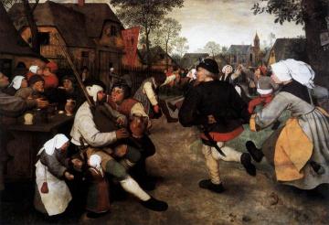 The Peasant Dance Artwork by Pieter Bruegel the Elder