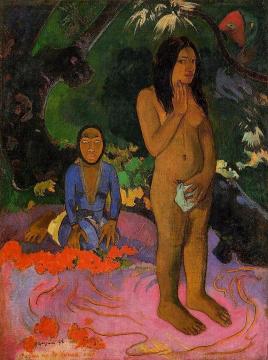 Parau na te varua ino Artwork by Paul Gauguin