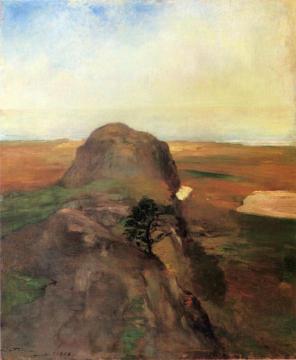 Autumn Study, View over Hanging Rock, Newport, R.I. Artwork by John La Farge