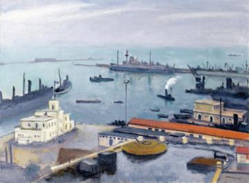 The Port and the Customs House Artwork by Albert Marquet