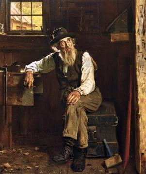 Living in the Past Artwork by John George Brown