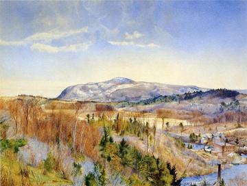 Mt. Everett from Monument Mountain in April Artwork by Henry Roderick Newman