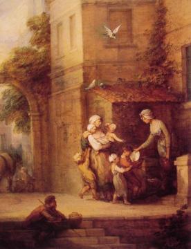 Charity relieving Distress Artwork by Thomas Gainsborough
