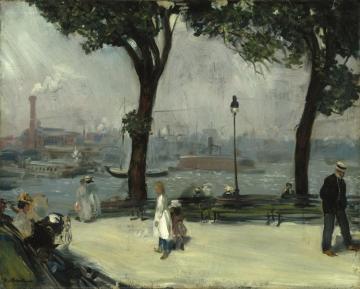 Park On The River Artwork by William James Glackens