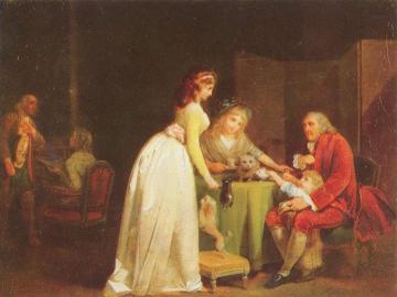 Visit To Grandfather Artwork by Louis Leopold Boilly