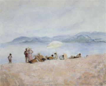 On the Beach Artwork by Henri Lebasque