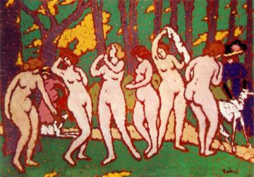 Park with Nudes Artwork by József Rippl-Rónai
