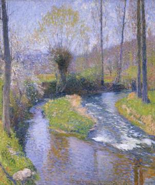 River vert Artwork by Henri Martin