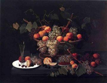 Still Life: Champagne and Fruit Artwork by Severin Roesen