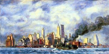 Lower Manhattan Artwork by Reginald Marsh