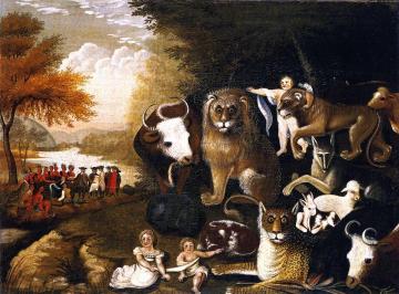 The Peaceable Kingdom, Ca. 1833-1834 Artwork by Edward Hicks