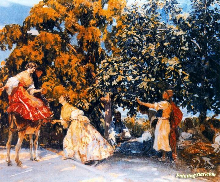 La paella Artwork by Jose Mongrell Torrent