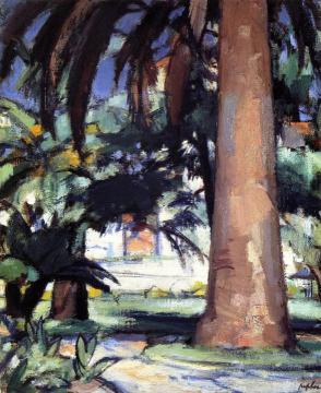 Palm Trees, Antibes Artwork by Samuel John Peploe