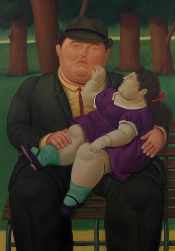 In The Park, 1999 Artwork by Fernando Botero