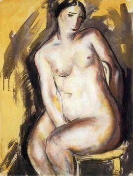 Seated Figure Artwork by Alfred Henry Maurer