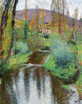 Le Vert et Les Premieres Maisons de Labastide Artwork by Henri Martin
