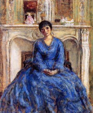The Blue Coat Artwork by Frederick Carl Frieseke