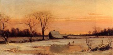 Winter Landscape Artwork by Alfred Thompson Bricher