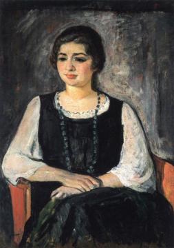 Nono in a Green Necklace Artwork by Henri Lebasque
